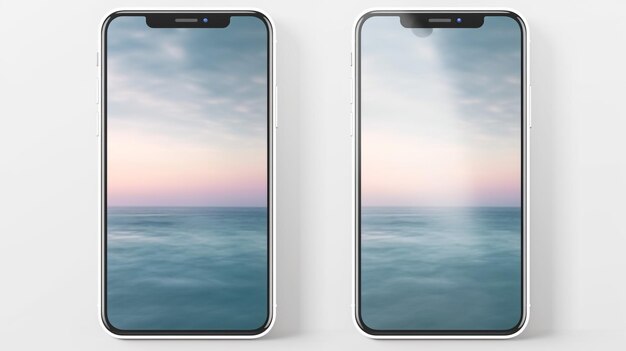 Foto mockup di smartphone realistico immagine