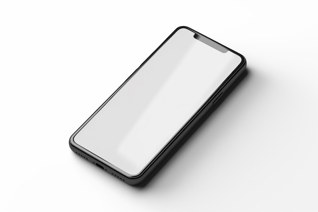 Realistic smartphone mockup Mobile phone vector with isolated on white background Device front