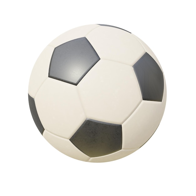Realistic soccer ball 3D render