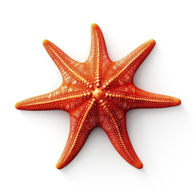 Photo realistic star fish on white background