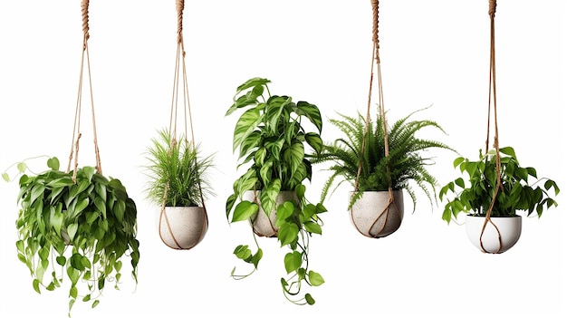 Photo realistic stock photos of hanging plant