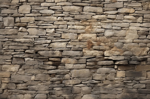 Realistic stone wall surface
