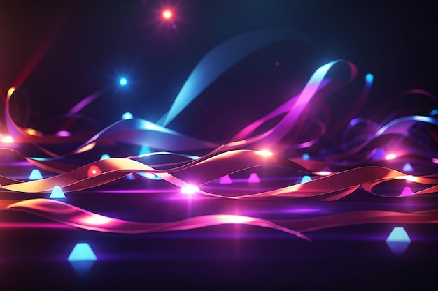 Realistic style light effects background