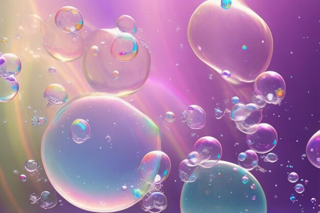 realistic style soap bubbles background