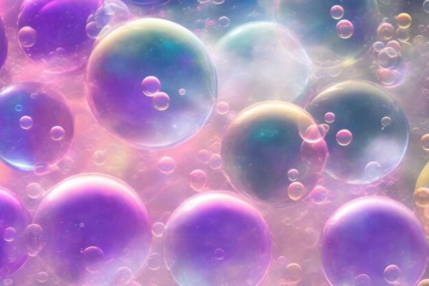 realistic style soap bubbles background