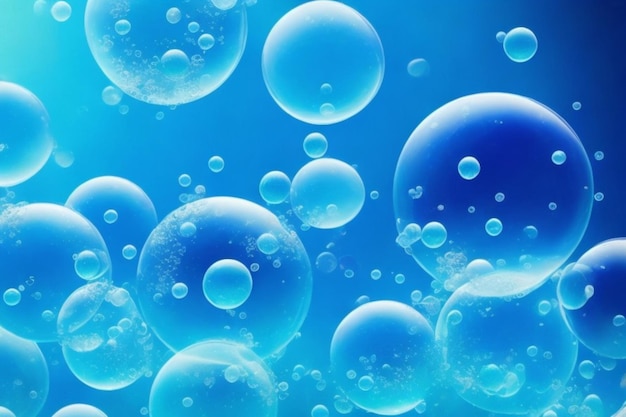 realistic style soap bubbles background