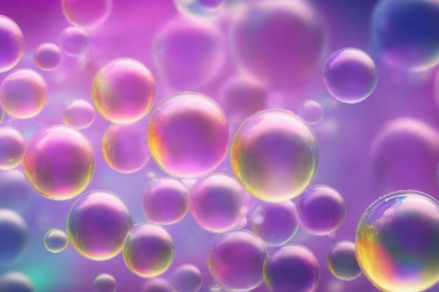 realistic style soap bubbles background