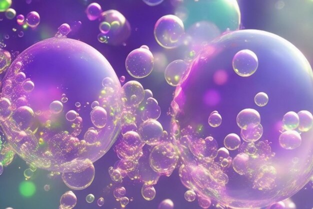 realistic style soap bubbles background