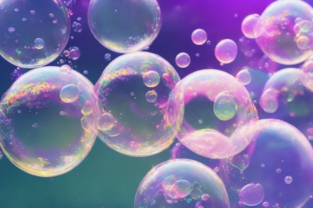 realistic style soap bubbles background