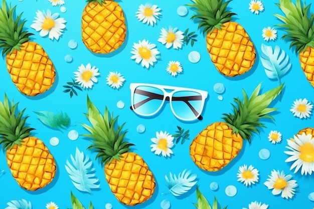 Photo realistic summer pattern design