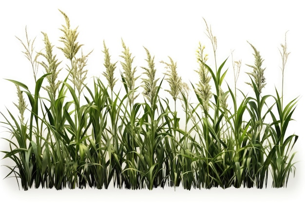 realistic tall grass isolate white background professional photography