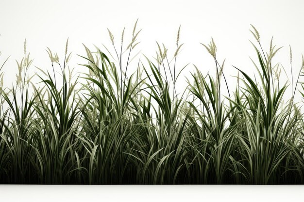 realistic tall grass isolate white background professional photography