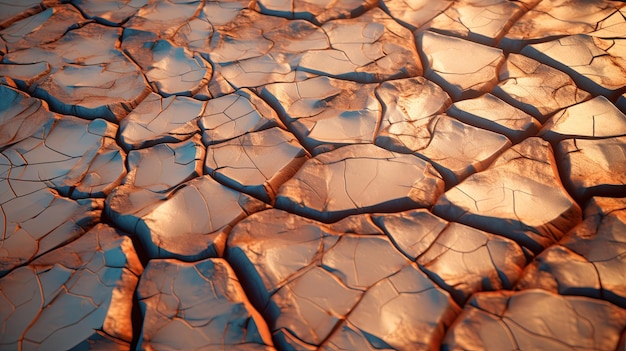 Realistic Texture of Cracked Earth