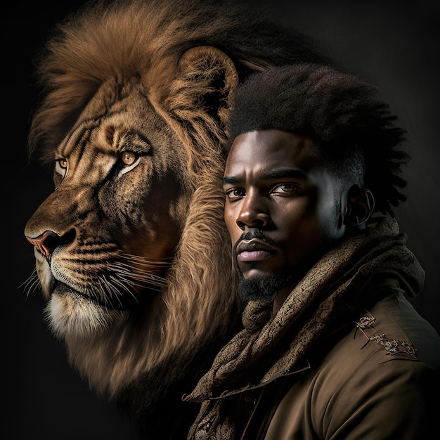 Realistic themed photos of africans persons, fictitious made by AI.