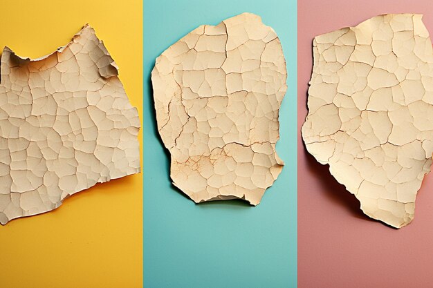 Realistic torn paper pack