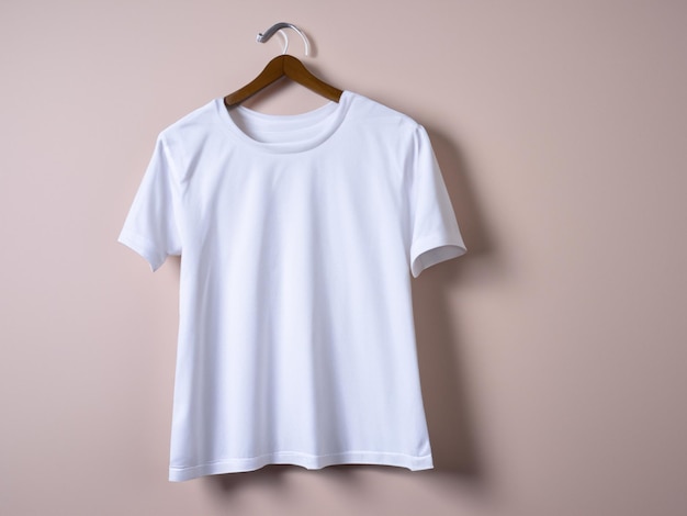 Realistic tshirt mockup Blank black and white tshirt on hanger Tshirt Mockup Design