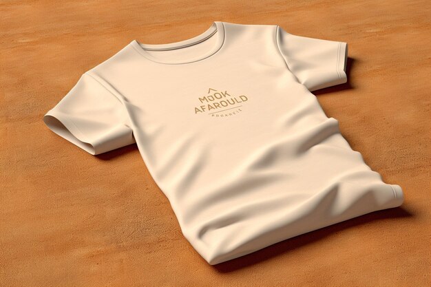 Realistic tshirt mockup for branding and apparel showcase created with generative ai