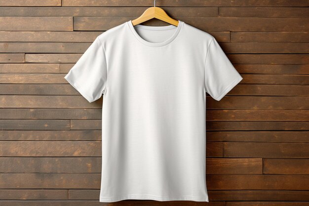 realistic tshirt mockup with blank canvas created with generative ai