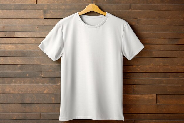 Realistic Tshirt Mockup with Blank Canvas Created with Generative AI