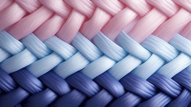 Realistic Uhd Image Of Pink And Blue Woven Fabric With Handcrafted Beauty