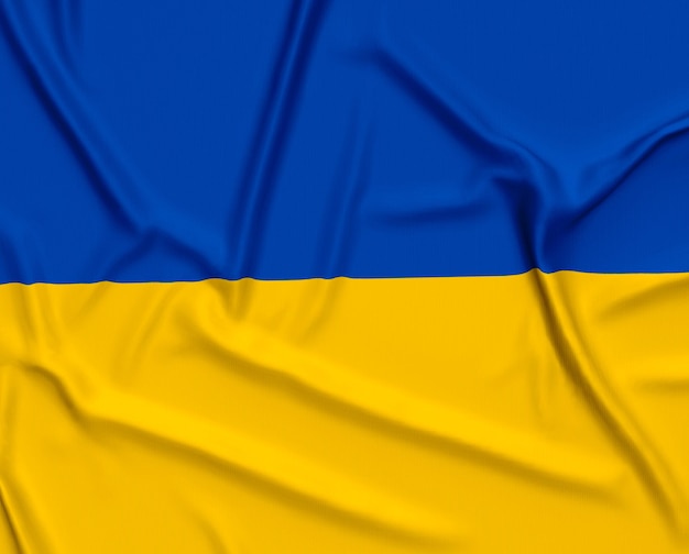 Realistic Ukrania Flag