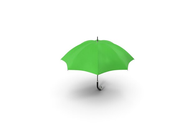 사진 색 표면에 현실적인 우산 녹색 현대 3d