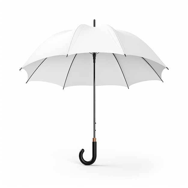 Photo realistic umbrella on white background