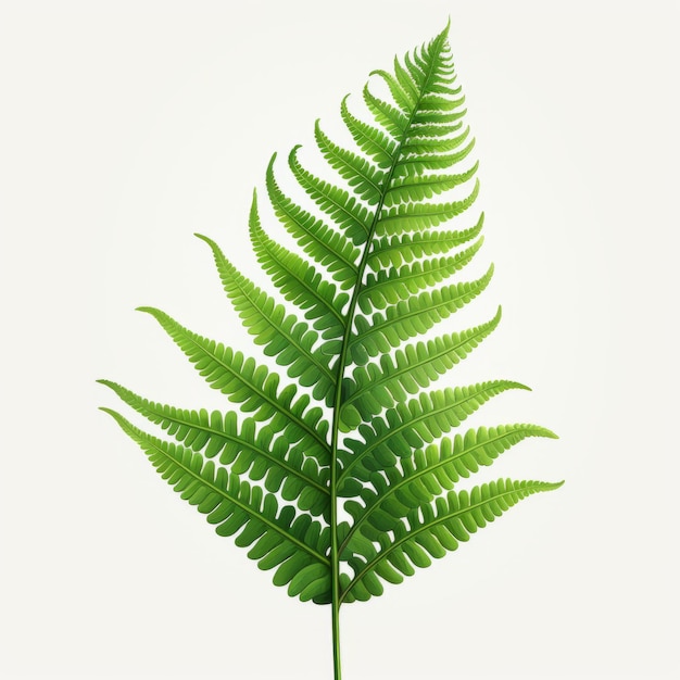 Realistic Vector Fern Leaf Detailed And Organic Illustration