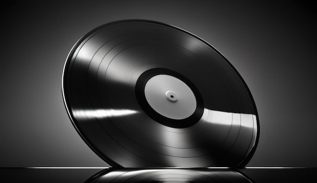 realistic vinyl record classic vinyl record for music editable isolated object
