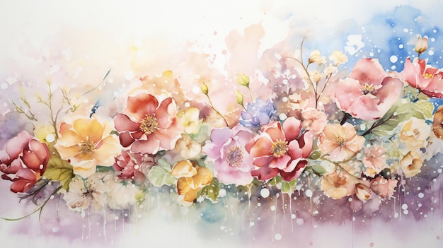 realistic watercolor background