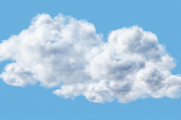 Realistic white clouds on a transparent background