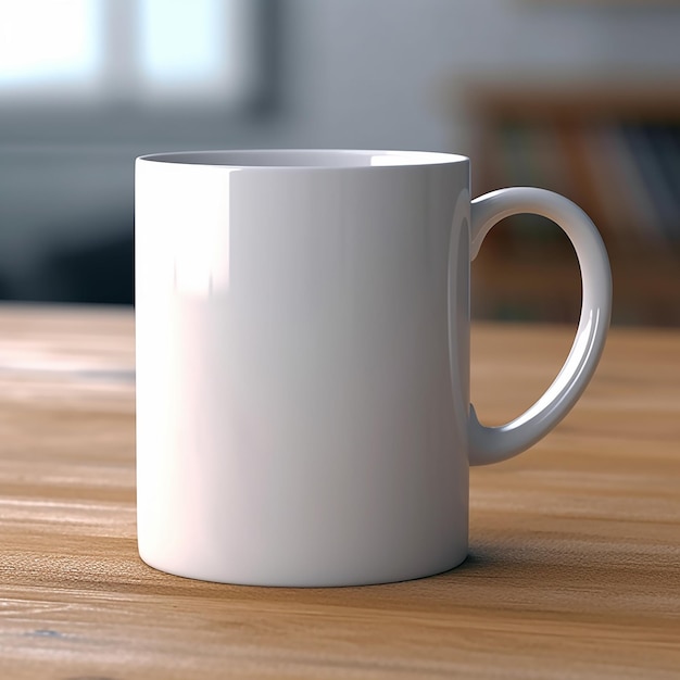 Реалистичный макет белой чашки