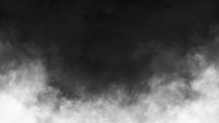 Photo realistic white dust and smoke overlay on black background