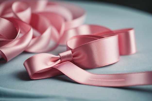 Realistic world cancer day in february ribbon