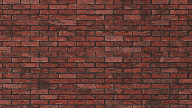 Realistic Worn Red Brick Background