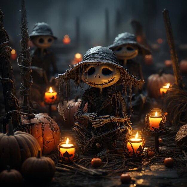 Realistisch Halloween-kunstontwerp