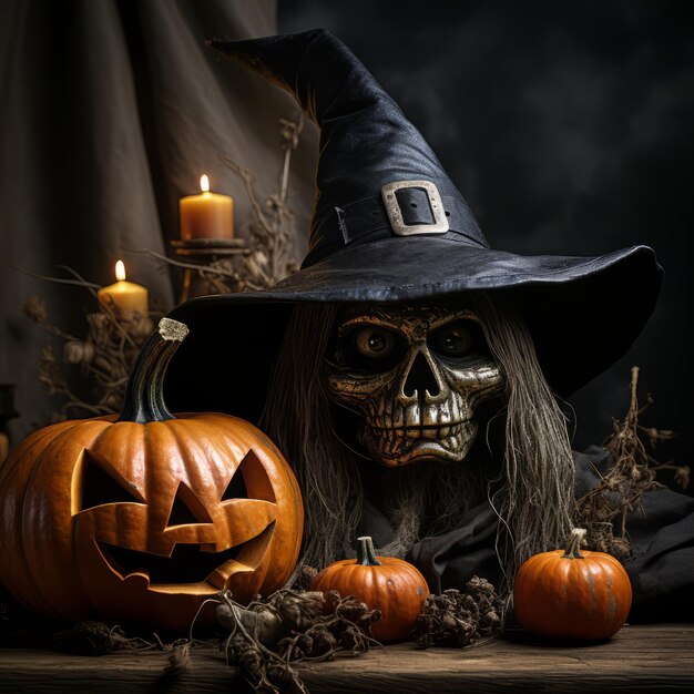 Realistisch Halloween-kunstontwerp