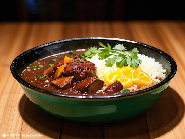 Realistisch lekker, heerlijk Braziliaans eten op tafel gegenereerd door AI