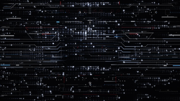 Realistisch microchipcircuit