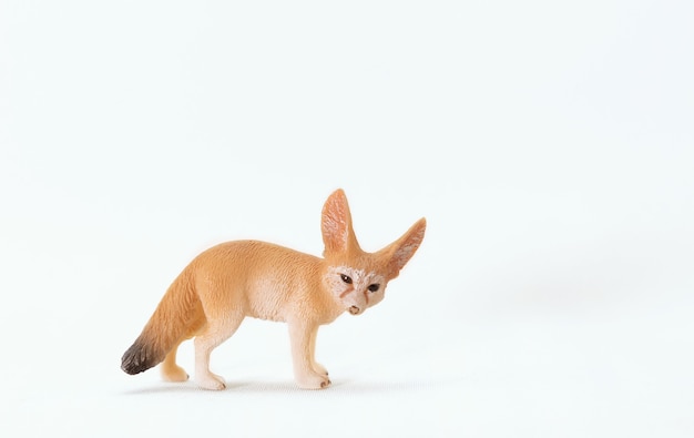 Realistisch plastic speelgoed fennec