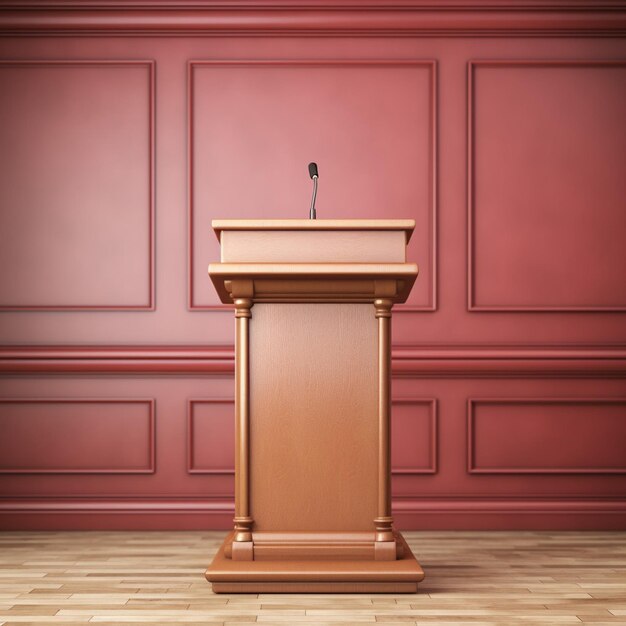 Foto realistisch podium in d-rendering