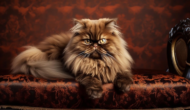 Realistisch portret van prachtige Perzische kat AI gegenereerd