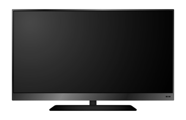 realistisch van tv led lcd geïsoleerd of lcd plasma breed scherm tv mockup 3d render