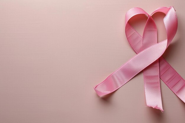 Realistisch wereldkankerdag roze lint