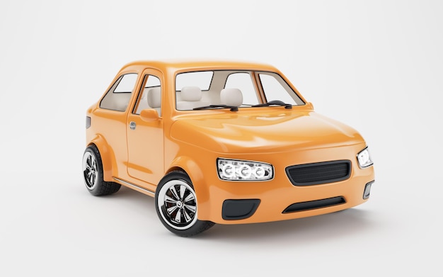 Realistische 3D-stijl auto 3D-rendering
