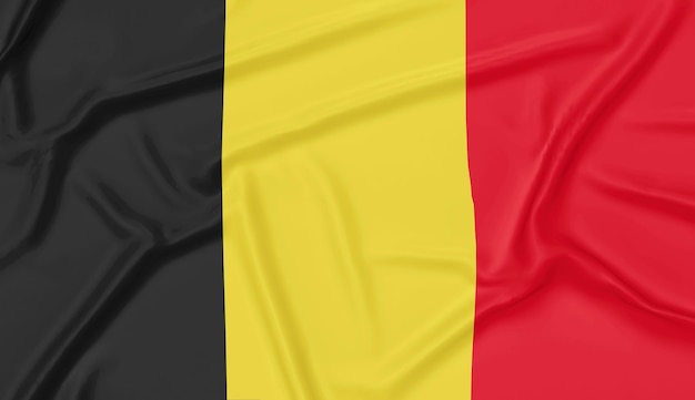 Realistische belgische vlag