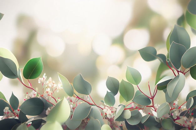 Realistische bruiloft Eucalyptus Floral illustratie generatieve AI