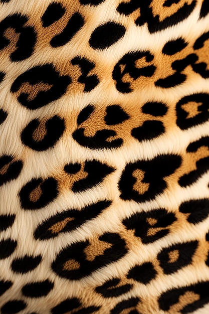 Foto realistische close-up afbeelding van luipaardbont