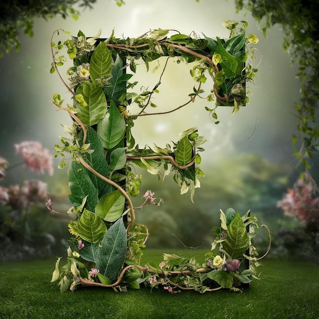 Realistische e-brief met planten