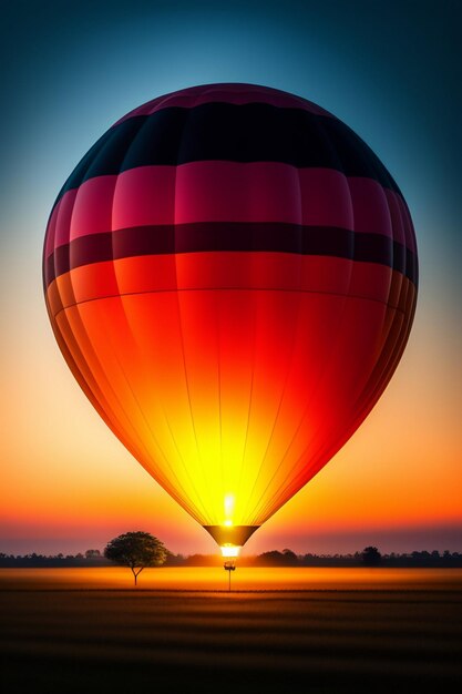 Foto realistische felkleurige ballonnen op de achtergrond